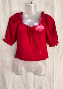 I. red cute top