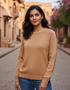 Elegant Tan Pullover Sweater