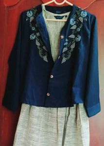 Cotton Kurti With Coat