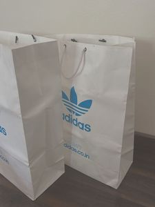 2 Authentic ADIDAS paper luxury bags
