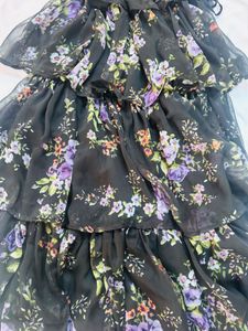 Floral Tiered ruffled Maxi Dress