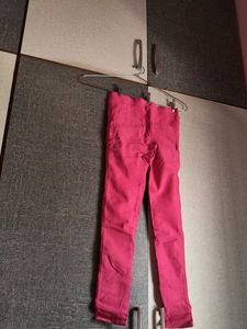 Bright Pink Skinny Pants