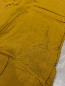 Embroidered Mustard Kurta