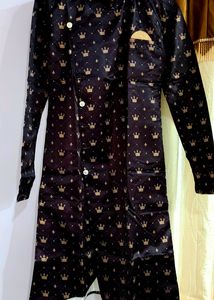 Vine Or Burgundy Colour Men's Kurta