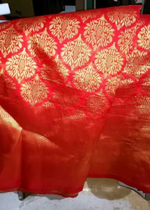 Beautiful Silk Red Saree😍😍