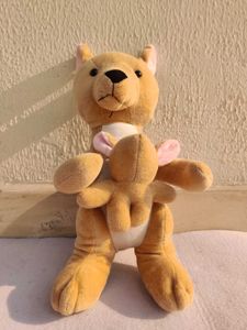 Kangaroo Plush Toy with Joey