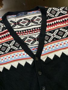 Patterned Knit Cardigan