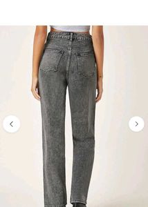 Grey Wash High Waisted Jeans