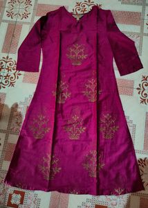A-Line  Kurta Trouser Set