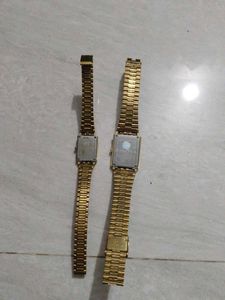 Vintage Gold Tone Watches (2)
