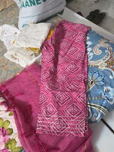Vibrant Pink Bandhani Kurta