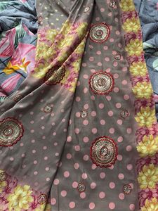 Floral Print Saree