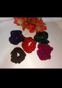 Velvet Scrunchie Set 6