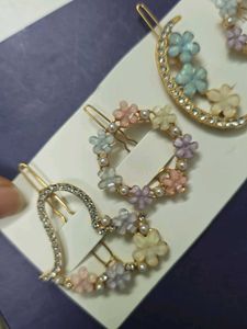 Cute Floral Hair Clips Set