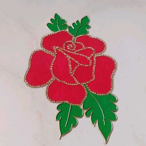 Rose Showpiece with Rhinestones