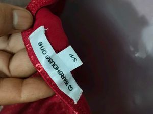 Maroon Spaghetti Top - Size S