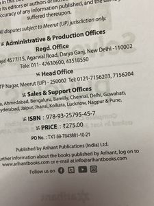Arihant 34 Years, Chemistry, Physics, Neet Book