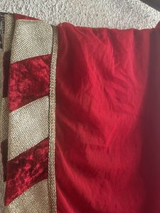 2.5 Meter Full Net Dupatta With Velvet Desig Borde