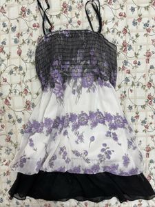 coquette Floral Smocked Mini Top/ Dress