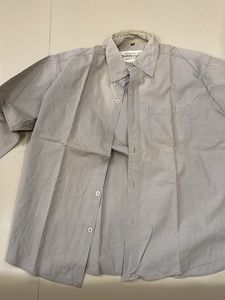 Men's Light Grey Button-Up Shirt
