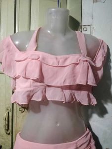 Pretty Pink Ruffle Two-Piece Set