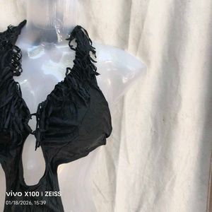 Chic Black One-Piece Swimsuit