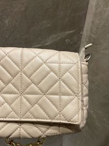 Classy Beige Quilted Shoulder Bag.