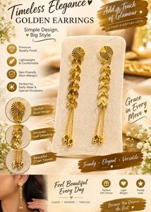 Elegant Gold Drop Earrings