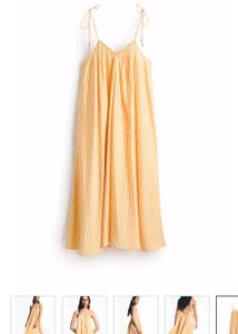 Flowy Striped Halter Dress