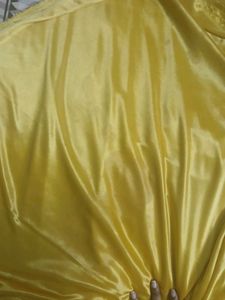 5m Gold Satin Fabric Piece