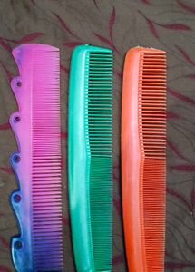 Set of 3 Colorful Hair Combs