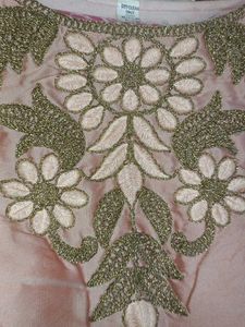 Elegant Embroidered gown with dupatta
