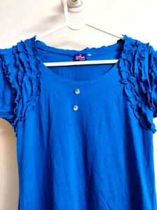 🔥BUY1GET1🔥 Deal 🔥 Women's Blue Designer Top