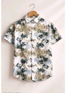 Stylish Floral Print Short Sleeve Shirt