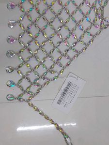 NEWME beads halterneck bodychain top with tag