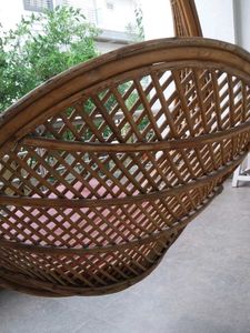 Rattan Hanging Swing Chair with Cushion