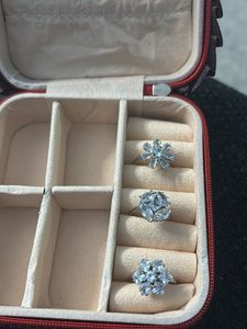 Sparkling Cubic Zirconia Ring Set