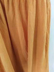 Smocked Orange Maxi Dress