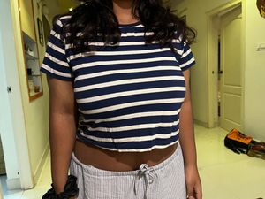 Striped Crop T-Shirt