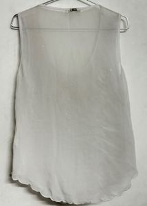 y2k sequin sheer top