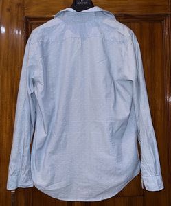 Lacoste Men's Light Blue Dotted Shirt