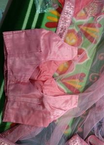 Pink Embroidered Dress Material