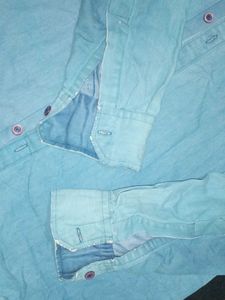 Men's Light Blue Button-Up Shirt combo