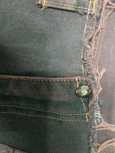 Distressed Denim Skirt