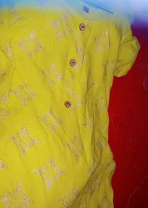 Beautiful Lemon Yellow Kurti