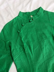 ✨SALE✨Emerald Green Mandarin Collar Cheongsam top