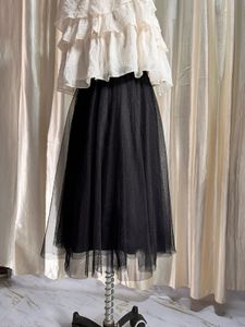 Black tulle skirt