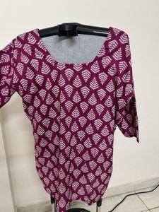 Stylish Printed Cotton Corset Kurta