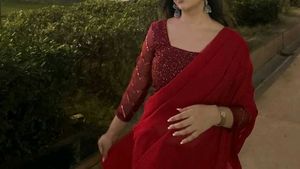 Deep maroon sequin embellished blouse