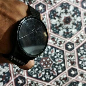 Stylish Black Mesh Strap Watch